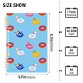 thumbnail image 2 of FORMRS 1-Subject Spiral Notebook 8" x 5" College Ruled 60 Refillable Sheet A5 Hard Cover, Summer Pool Pattern, 2 of 7