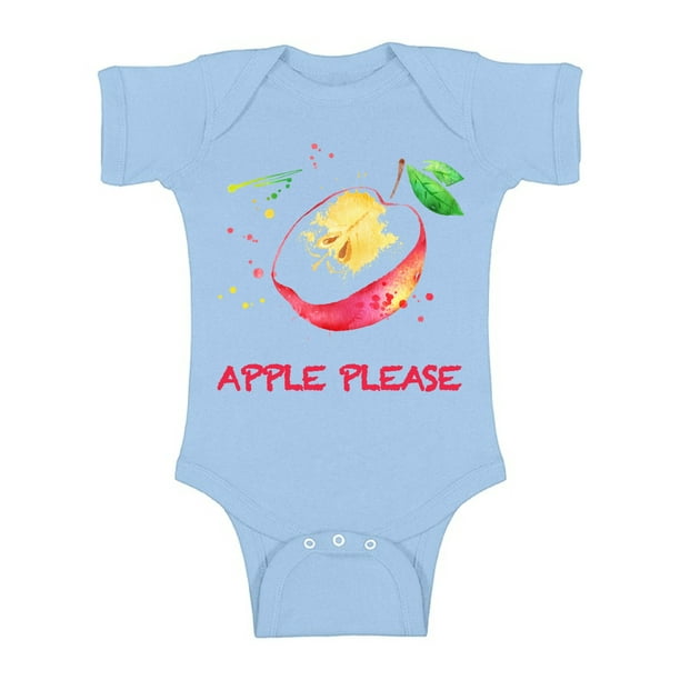 Awkward Styles Apple Please Baby Bodysuit Short Sleeve for Girls Apple