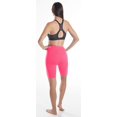 thumbnail image 3 of LMB Biker Shorts for Women Extra Soft Fabric - Plus Size (L - 2XL) Fuchsia, 3 of 4
