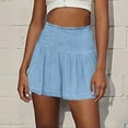 thumbnail image 2 of New Women's High Waisted Pleated Casual Shorts, 2 of 6