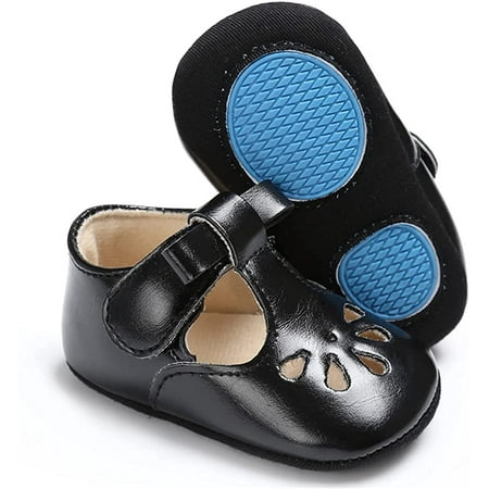 

Baby Girl Mary Jane Flats Shoes Non Slip Soft Sole Infant Toddler First Walker Wedding Princess Dress Crib Shoes