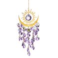 thumbnail image 2 of Joernso Sun Moon Suncatcher Decoration Indoor Outdoor Colorful Faux Crystal Rainbow Maker Prism Window Hanging Ornament Wind Chime Pendant Christmas Gifts, 2 of 8