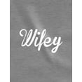 thumbnail image 3 of Hubby & Wifey Matching Couple Hoodie His & Hers Gift For Husband and Wife Hubbey Gray XX-Large / Wifey Red Medium, 3 of 6