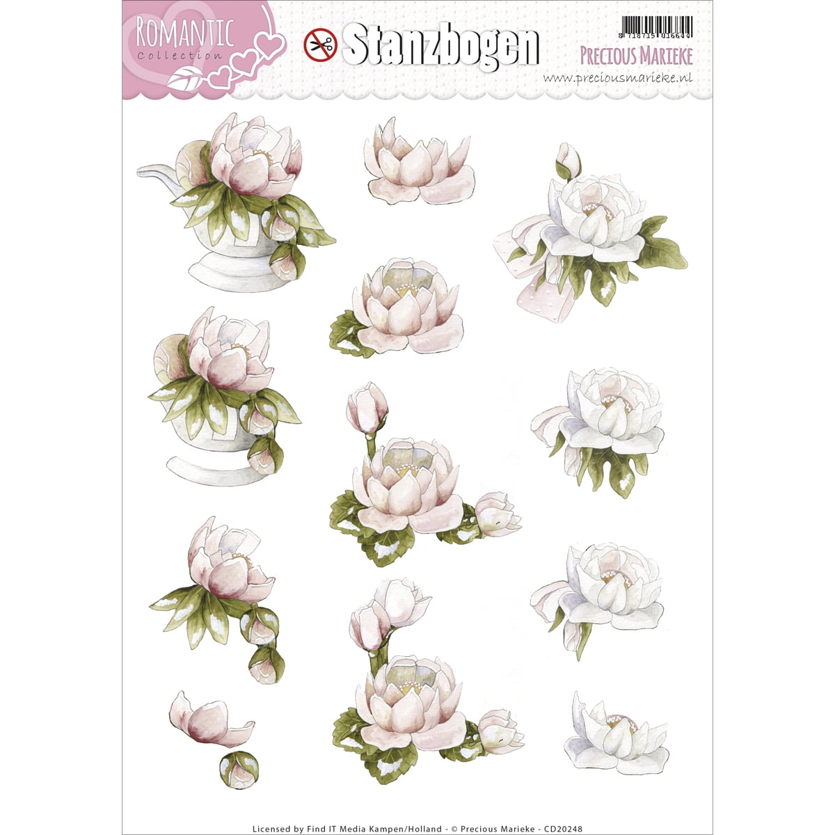 Find It Precious Marieke Romance Punchout Sheet-Flower Bowl & Corsage ...