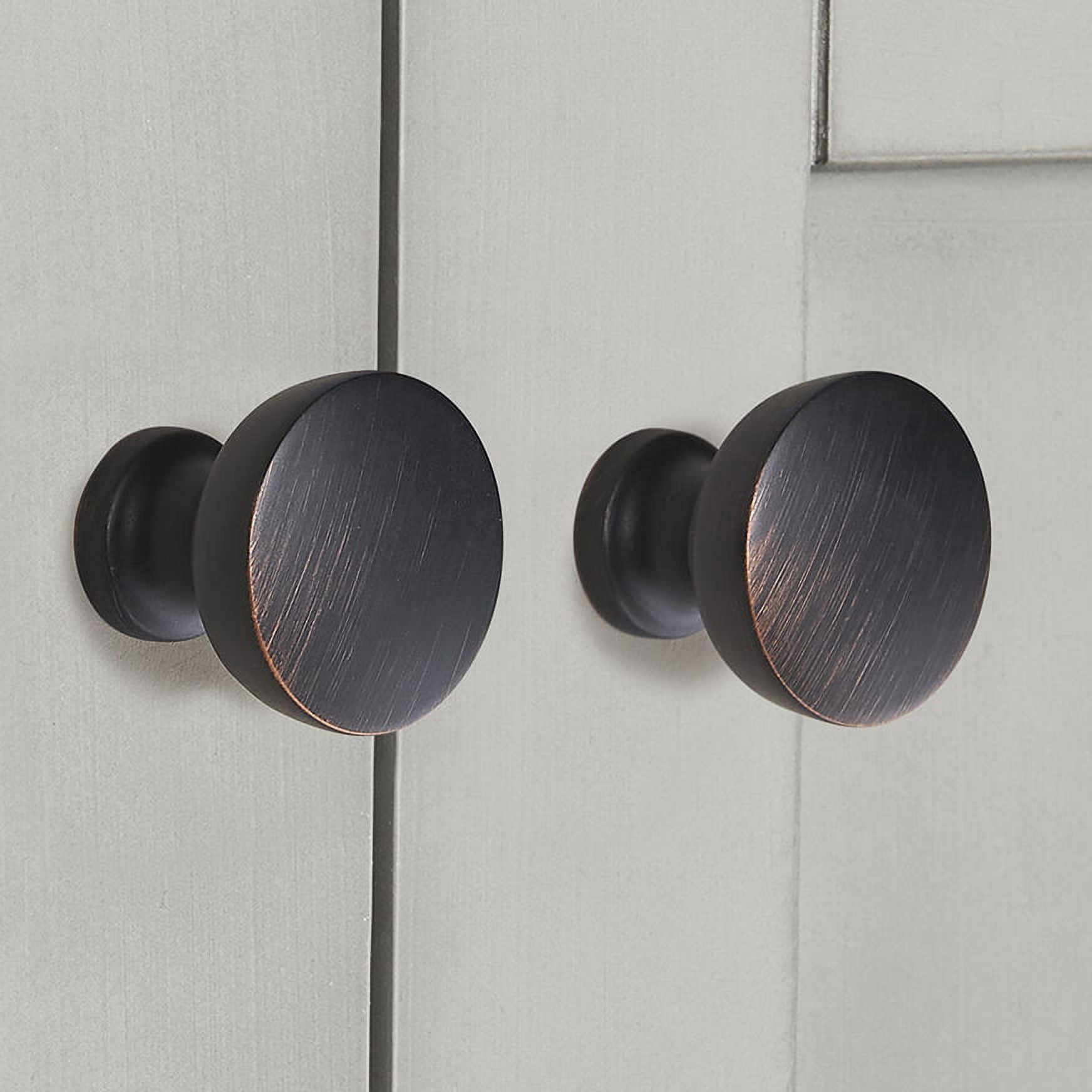 Better Homes & Gardens 1-1/4" (32 mm) Modern Knob, Oil Rubbed Bronze, 10 Pack