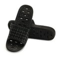 thumbnail image 3 of LAVA Women Men Shower Shoes Quick Drying Non Slip Bath Slippers Shower Sandals with Drain Holes Black, 3 of 10