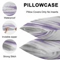 thumbnail image 5 of Purple Grey Ombre Throw Pillow Covers 18x18 Inch Set of 2, Abstract Art Oil Painting Modern Waterproof Outdoor Pillow Covers, Decorative Cushion Pillowcases for Couch, Sofa, Bed, Garden, Patio, 5 of 9