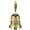 Gold, variant on Hand Bell, Engraved Floral Alloy Ringing Bell for School, Church, Bar, Wedding, Christmas & Service Use(Gold)