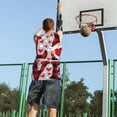 thumbnail image 5 of Naloa Buffalo Plaid Love And Gnome Basketball Jersey Reversible Men's Mesh Athletic Sports Shirts Training Practice S-4XL4X-Large, 5 of 6