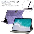 thumbnail image 3 of Allytech PU Leather Case for iPad 10th Gen 10.9" 2022, Cute Embossed Tiger Pattern Cover with Card Slots Pen Holder Anti-Slip Stand Wallet Smart Case for iPad 2022 10.9 inch(10th Gen), Purple, 3 of 7