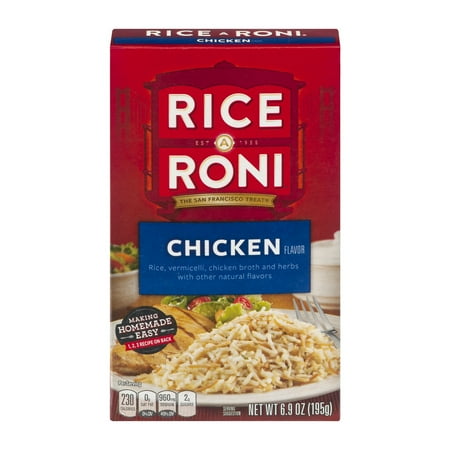 Rice A Roni Chicken Flavor Rice 6.9 oz. Box - Walmart.com