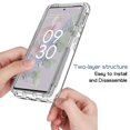 thumbnail image 3 of for Google Pixel 6/7 Pro Case Phone Protector Dustproof Anti-drop High Transparency Gradient 2 Layers Structure High Elasticity Phone Back Cover for Google Pixel 6//6A/7 Pro, 3 of 10