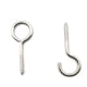 thumbnail image 2 of Perno de argolla con tornillo de ojal de acero galvanizado - Gancho de tornillo de alta resistencia cerrado M3 40 de 10 piezas, 2 of 3