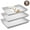 Diamond Silver 3Pcs, variant on HONGBAKE Cookie Sheets Nonstick Sets, Baking Pan, Cookie Sheets for Baking with Diamond Texture Pattern, Heavy Duty carbon Steel Baking Sheet Pans for Oven - Diamond Gold
