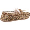 thumbnail image 3 of Hush Puppies Womens Allie Leopard Print Suede Slippers, 3 of 5