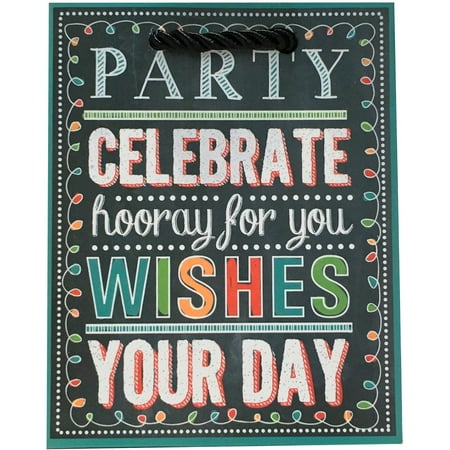 Jillson & Roberts Tiny Gift Bags, Birthday Chalk (120 Pcs)