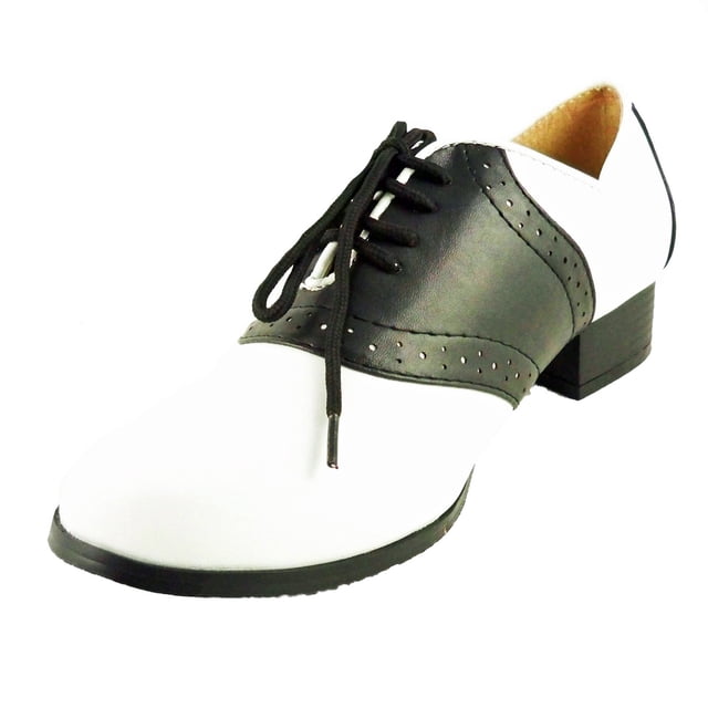 Ellie Shoes Unisex 105-sillín Negro/Blanco 8 US Mujeres