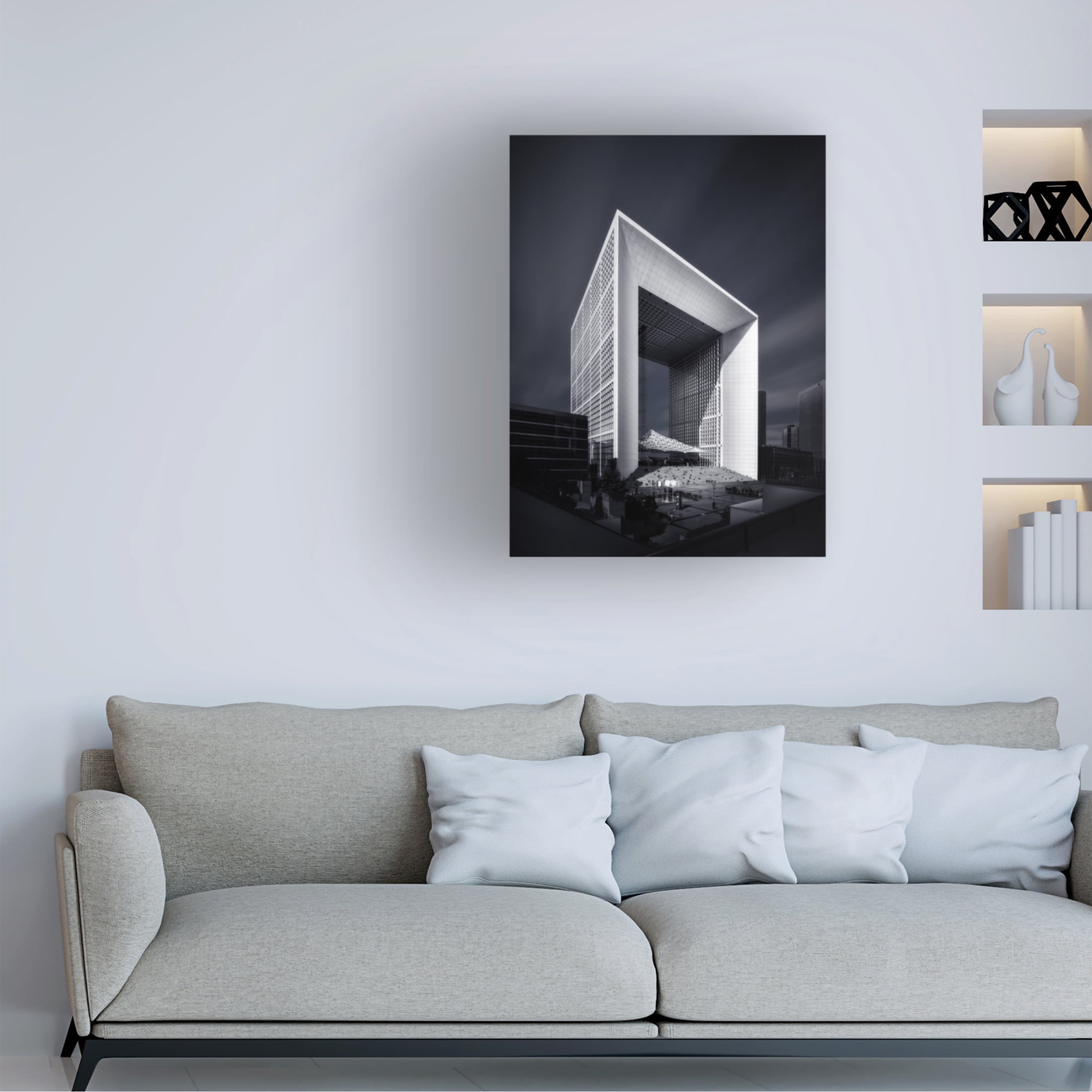 Trademark Fine Art Ute Scherhag La Grande Arche Ii Canvas Wall Art