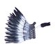 thumbnail image 3 of Sombrero indio, tocado de plumas, accesorio de disfraz, tocado decorativo para carnaval Pluma negra, 3 of 9