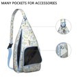 thumbnail image 4 of Beachcomber Sling Backpack - Spiral Seashell & Tropical Design Crossbody Bag, Lightweight Durable Pack with Layered Storage for Essentials, 4 of 4