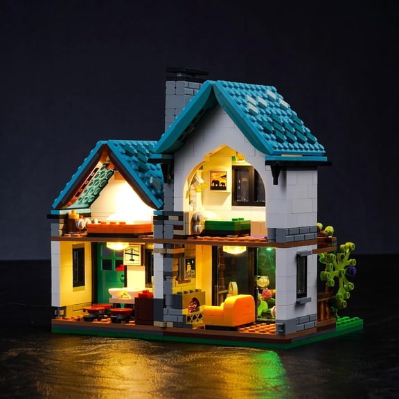 Light kit Compatible with Lego 31139 Cozy House - No Model Only Light, LED Lighting Accessories Compatible with Lego 31139 Comfort Villa