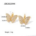 thumbnail image 4 of Sonducket 1 par de pendientes de aro de insectos de acero inoxidable con purpurina y diamantes de imitación, joyería colgante para banquete, diario Ropa, zapatos y accesorios Miscelánea Sonducket AP017770-00, 4 of 6
