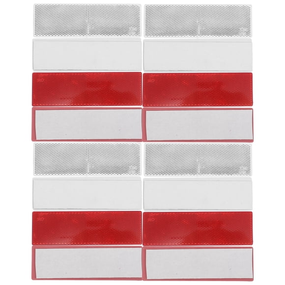 VERDANVERSE 16Pack Outdoor Reflectors For Utility Trailer Reflectors In Red And White