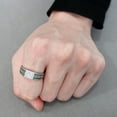 thumbnail image 1 of DA253 - High polished (no plating) Stainless Steel Ring with AAA Grade CZ in Clear, 1 of 1