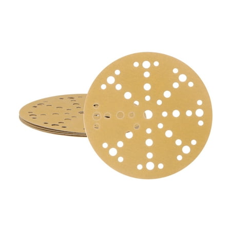 

5pack Sanding Discs 6-Inch 180 Grits Aluminum Oxide Abrasive Hook and Loop Sandpapers 49-Hole