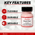 thumbnail image 2 of Angelus® Acrylic Leather Paint, 1 oz., Shell Pink, 2 of 9