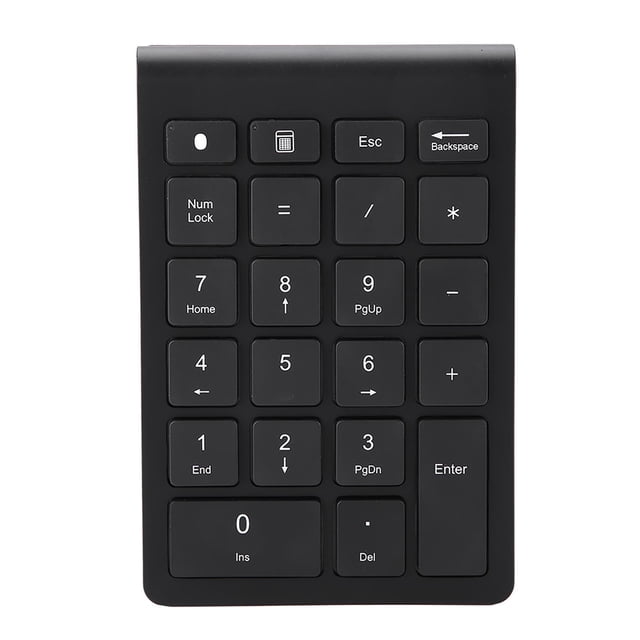Teclado numérico inalámbrico Bluetooth Mini Numpad negro de 22 teclas para OS X PC