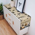 thumbnail image 2 of Halloween Table Runner, Halloween Crow Pumpkin Bat and Retro Backgound Rustic Table Runner for Holiday Birthday Party Kitchen Dining Table Home Decor, 14x72in, 2 of 8