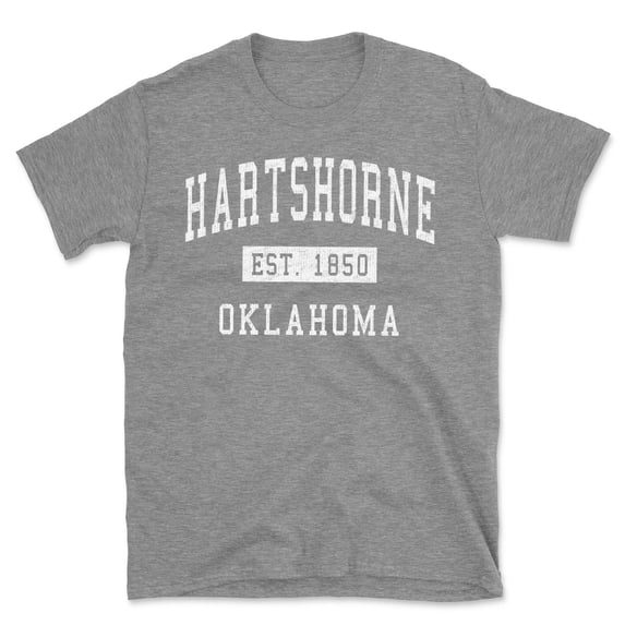 Hartshorne Oklahoma Classic Established Men's Cotton T-Shirt