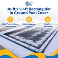 thumbnail image 2 of Blue Wave 30' x 50' 8-Year Rectangular In Ground Pool Winter Cover, 2 of 7
