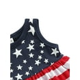 thumbnail image 4 of Newborn Baby Girls 3Pcs 4th of July Outfits Sleeveless Tank Tops Ruffles Shorts American Flag Independence Day 3M 6M 12M 1Y 2Y, 4 of 7