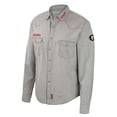 thumbnail image 2 of Men's Colosseum x Wrangler Gray Georgia Bulldogs Cowboy Cut Western Full-Snap Long Sleeve Shirt, 2 of 3