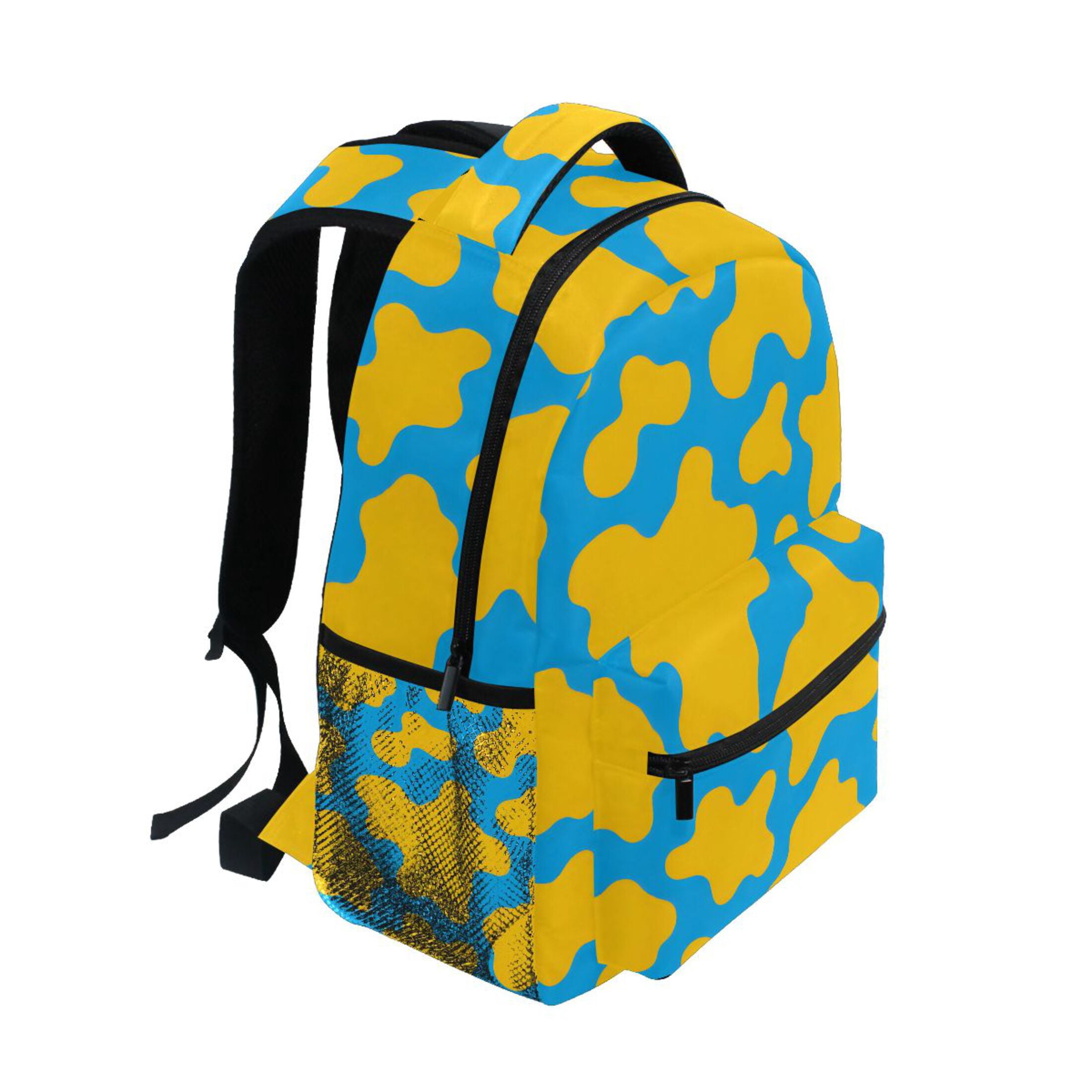 ALAZA Stylish Backpack Cow Print Elementary Bookbag Personalized Laptop School Bags Travel Daypack