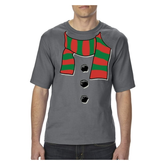 MmF - Big Men's T-Shirt - Christmas Snowman Scarf