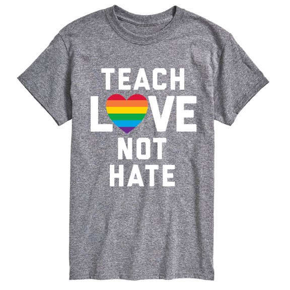 Instant Message - Teach Love Not Hate - Men's Short Sleeve Graphic T-Shirt