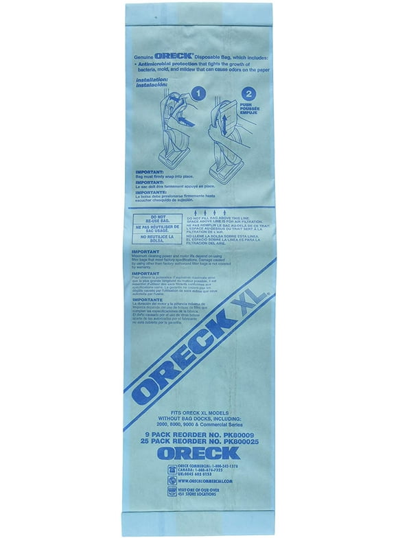 Oreck Vacuum Bags in Vacuums, Steamers & Floor Care