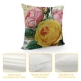 thumbnail image 4 of YINGXI Throw Pillow Cover Roses Flower with Letter Pink Home Decorative Pillow Cases Square Cushion Covers for Sofa Couch 12x12in, 4 of 5