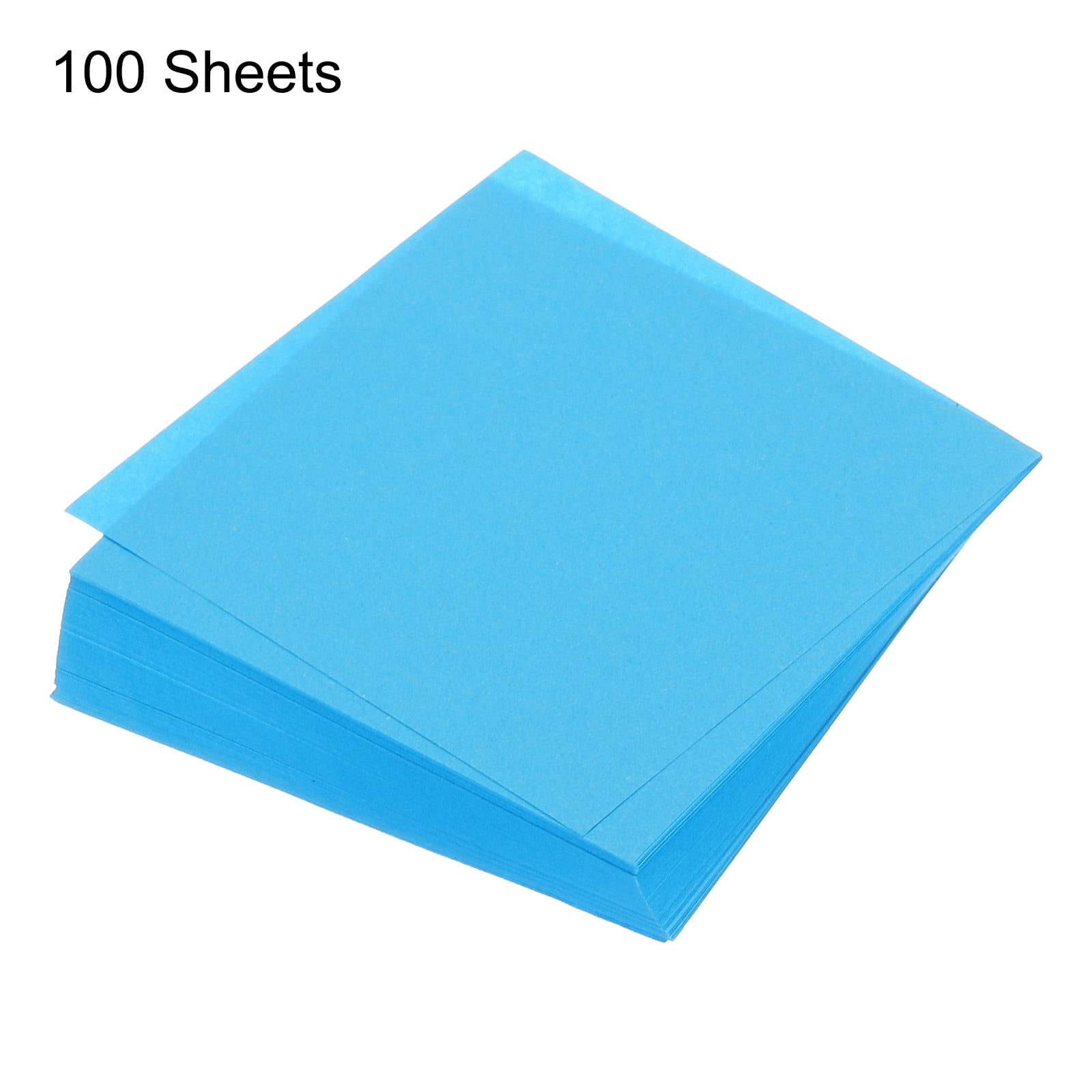 Uxcell Origami Paper Double Sided for Art Craft Project Beginner 100 Sheets Aquamarine Blue 3x3 inch