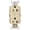 Ivory, variant on 2097TRWRI 20 amp gfci duplex receptacle self testing with feed thru capacity side and back wired weather resistant tamper proof ivory qty 1/10