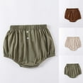 thumbnail image 4 of Odeerbi 6M-3Y Niños Niñas Pantalones Cortos de Verano Cubrepañales de Algodón Color Sólido Bonito Casual Transpirable Pantalones Cortos, 4 of 4