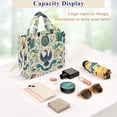 thumbnail image 5 of FORMRS Womens Corduroy Tote Bag Crossbody Shoulder Handbag with Pocket, Green Animals Pattern, 5 of 7