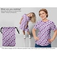 thumbnail image 5 of oneOone Georgette Viscose Mauve Fabric Floral Fabric For Sewing Printed Craft Fabric By The Yard 42 Inch Wide, 5 of 5