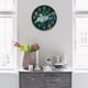 thumbnail image 4 of Relojes de pared de silencioso Sin tictac Números árabes Números árabes Relojes para sala de / Dormitorio / Decora Soledad Reloj de pared para sala de estar, 4 of 8
