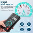 thumbnail image 3 of ALLmeter USB Rechargeable Smart Touch Digital Multimeter 6000 counts Portable TRMS Auto Ranging Voltmeter AC/DC,Voltage,Resistance,Capacitance,Temperature NCV/VFC Large Display,Backlight, 3 of 9