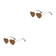 thumbnail image 2 of Gafas de sol Minnieouse en forma de corazón PVC Lente Tac marco de metal dorado, 2 of 6