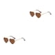 thumbnail image 4 of Qarigey Gafas de sol elegantes en forma de corazón y colores múltiples para gafas de moda Lente con marco de metal dorado Tac Type3 NO3, 4 of 6